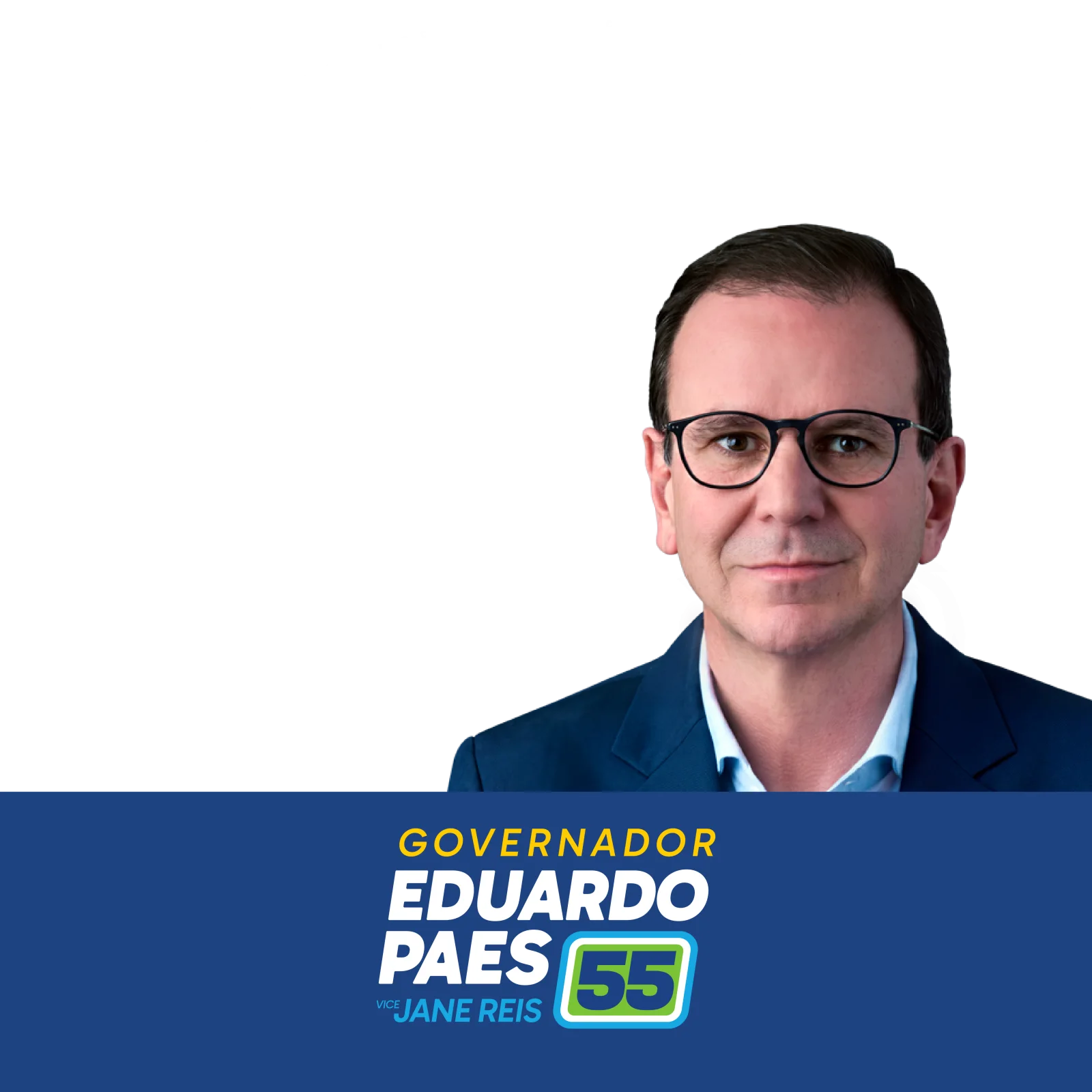 Arte Feed quadrado do projeto Eduar Paes 55 a Virada